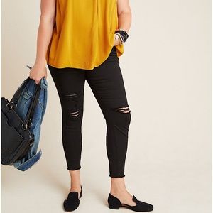 DL1961 Farrow Skinny Ankle Jeans 18 Black